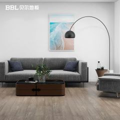 貝爾地板BZX205灰度漫時光橡木多層實木地板15mm平面拉絲